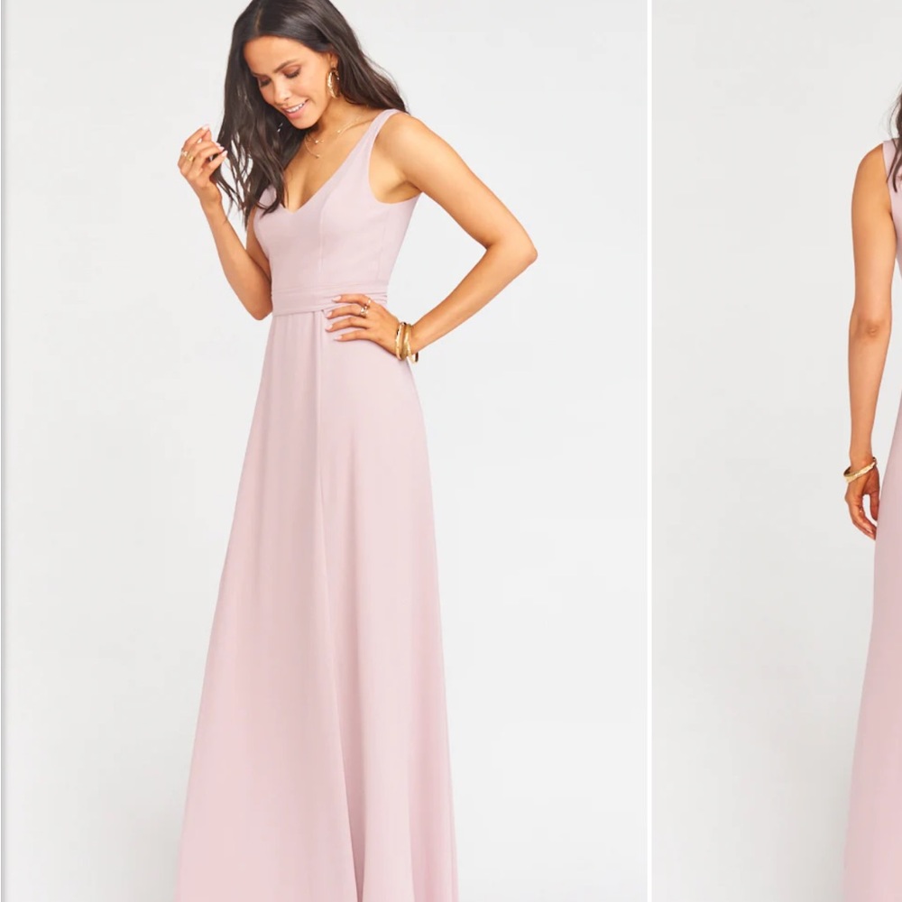 Show Me Your Mumu Jenn Maxi Dress ~ Neutral Mauve Chiffon